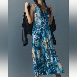 *Anthropologie Pilcro Sleeveless Scoop-Neck Midi Dress